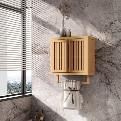 Armoire murale neutre de 19,87 po Profondeur fixée pour organiser votre salle de bain et votre chambre à coucher