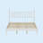 Wood Platform Bed With Gourd Shaped Headboard, Retro Style Platform Bed With Wooden Slat Support-125283106-125283107