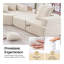Structure de salon pour canapé modulaire surdimensionné en U surdimensionné, canapé de plancher Boucle de luxe, canapé convertible compressé, canapé spacieux rempli de mousse pour le salon