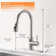 Touchless Kitchen Faucet With Motion Sensor, LED Temperature Indicator, Pull Down Sprayer, And Stainless Steel Construction