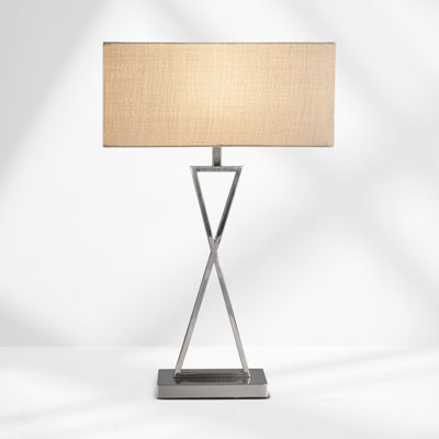 Avory 64cm Rectangle Metal Narrow Table Lamp