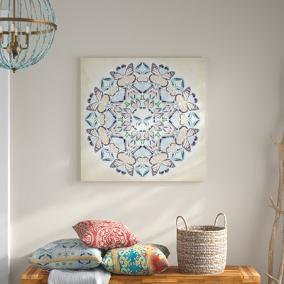 « prospérité mandala ii », peinture sur toile