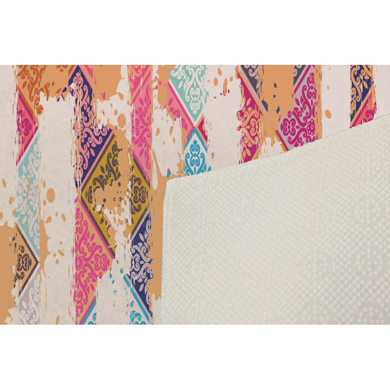 Stylish Woven Carpet (4 x 6 ft), 100% Polyester, 0.4 in Pile Height | Antibacterial, Non-Slip Underside | Machine Washable, 3D Digital Printing | Perfect for Living Room, Bedroom, and Home Decor