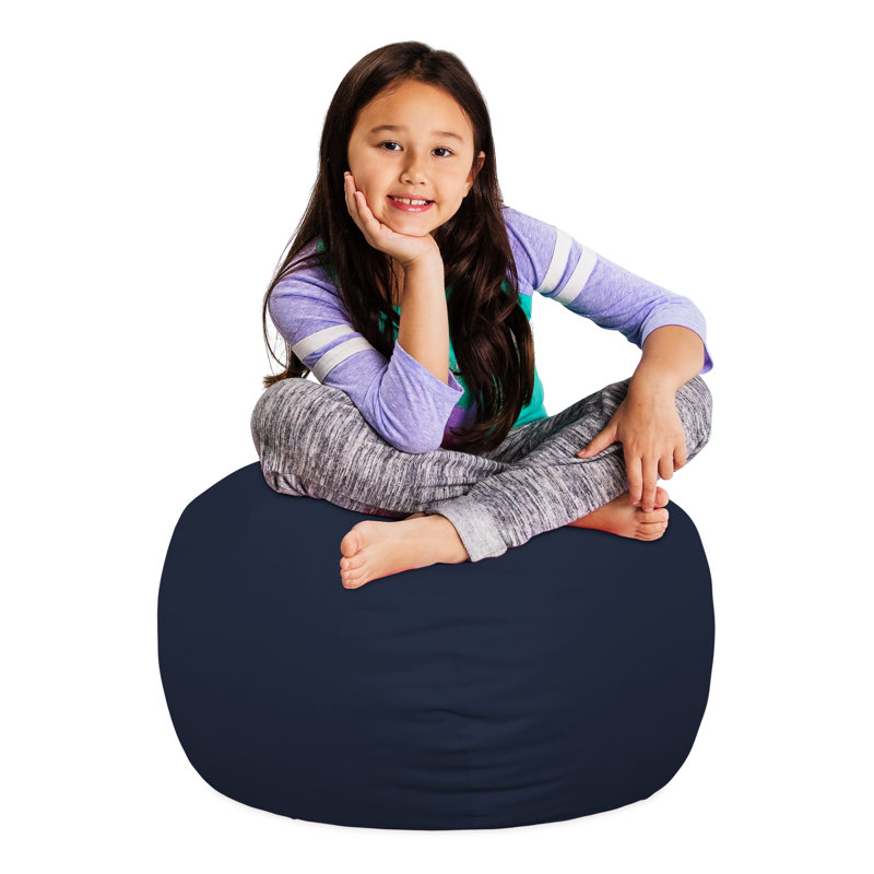 Bean Bag Chair for Kids, Teens, and Adults - Filled with Soft Beads, Includes Removable and Machine Washable Cover - Multiple Colors, Sizes and Fabrics including Soft Nylon & Canvas with Patterns