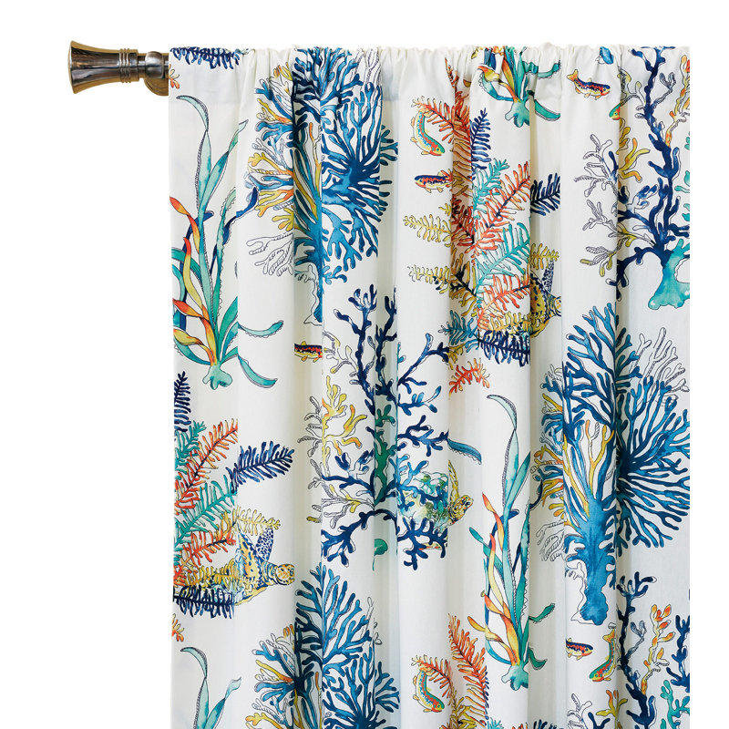 Castaway Room Darkening Curtain, 96" W x 108" L