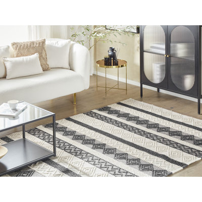 Jaxx Geometric Wool Hand Woven Area Rug