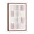 Classic Brown Wood Floater Framed