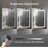 Glendine 19.7'' W 27.6'' H Frameless Medicine Cabinet with LED Mirror and 2 Fixed Shelves-1420490058