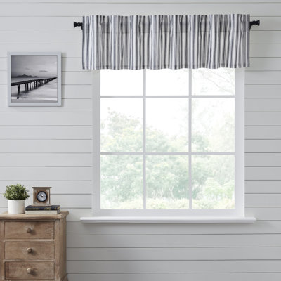 Sawyer Mill Cotton Striped Tailored Window Valance