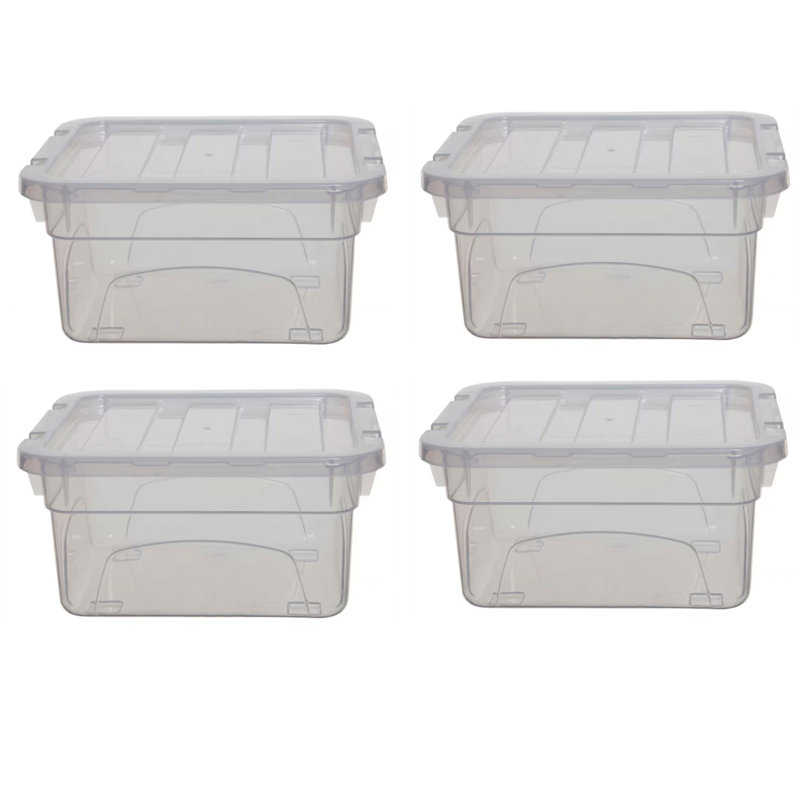 Whitefurze Plastic Storage Tub & Tote