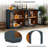 57.7'' Wide 4 - Door Filing Credenza Office Storage Cabinet With Glass Doors-984698670