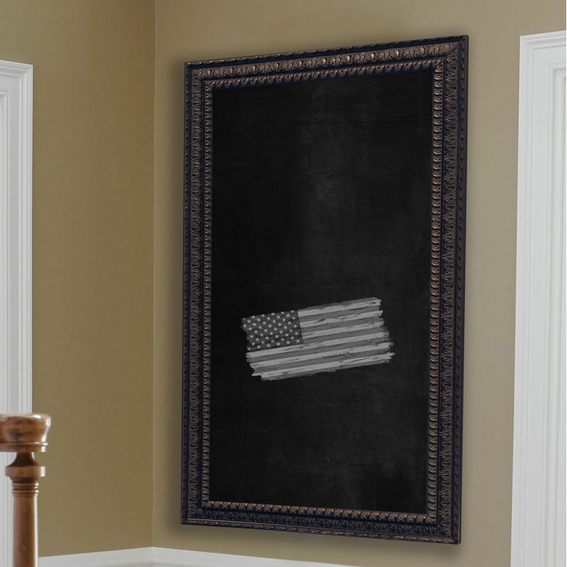 Tableau noir murale ornée d’ornement foncé, 24 po x 24 po
