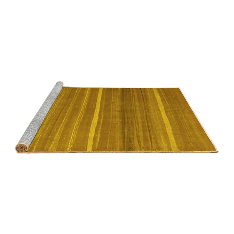 Hennion Performance Striped Indoor Rug, Round 8'