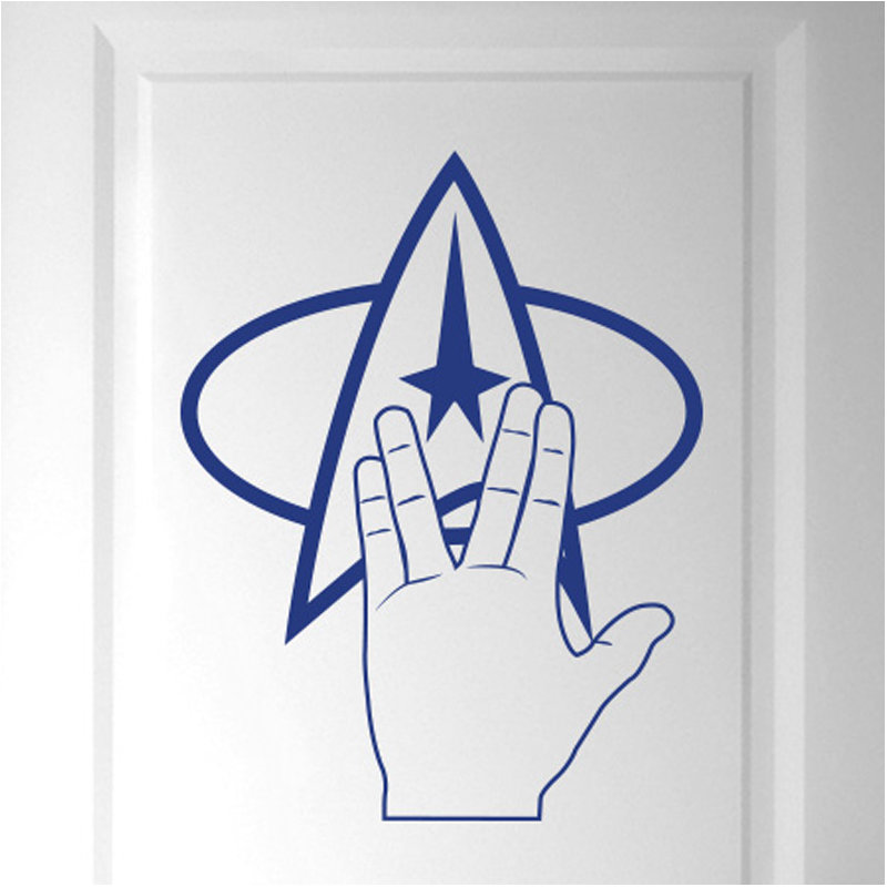Entertainment Wall Decal, Dark Blue