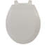 Round toilet seat
