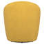 Fauteuil pivotant rembourré jaune moutarde-1619122409