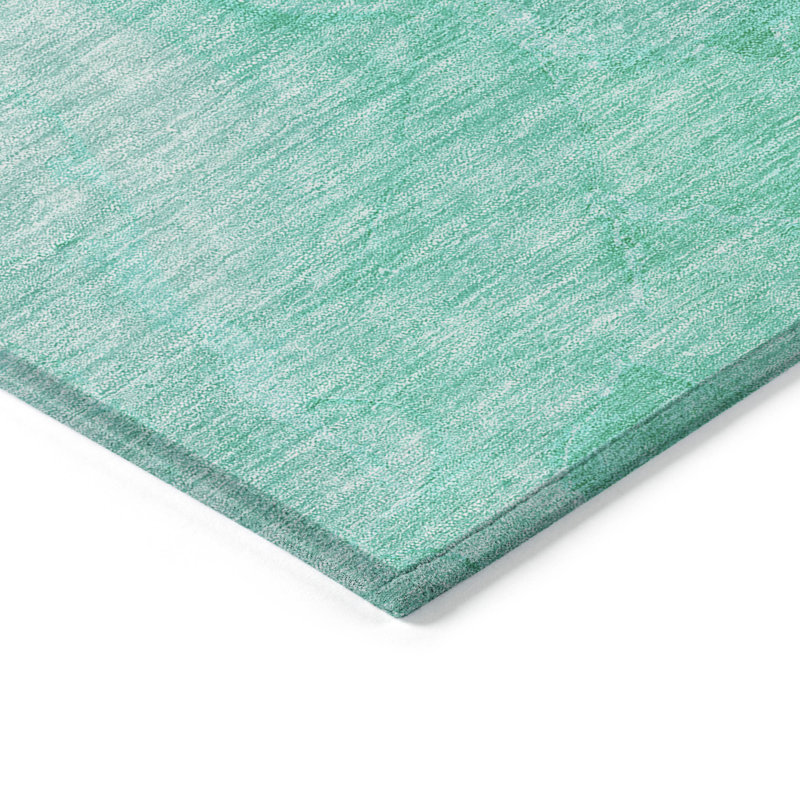 Tapis bleu sarcelle et turquoise 9 'X 12'