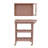 3-Tier Bar Cart on Casters with Removable Scalloped Tray