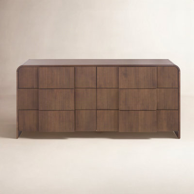 65" Reeded Double Dresser