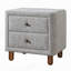 Mobilier de chambre à coucher classique avec deux tiroirs et table de chevet à deux tiroirs