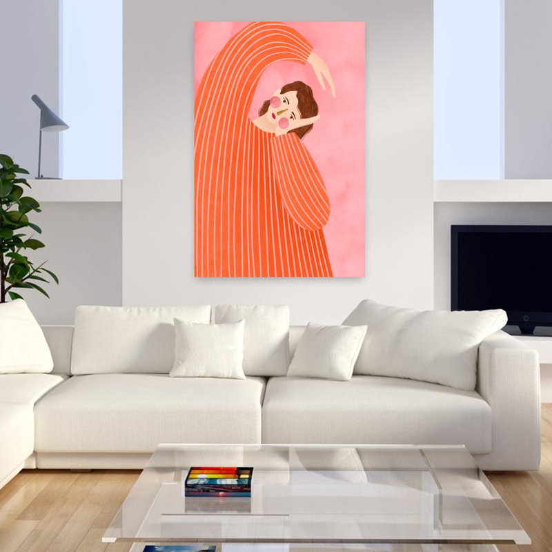 Art contemporain, art contemporain abstrait, H 48 po x l 32 po