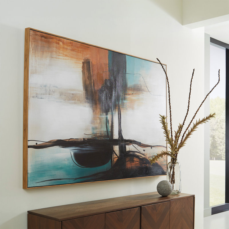 Brunonia - Peinture sur toile encadrée
