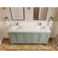 Nashville X P 22 po D Meuble-lavabo double avec 2 po Quartz blanc-112420237