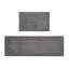 100% Cotton Tufted 3000 GSM Reversible Bath Rug Charcoal 21X34"