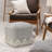 16" Gray Polyester Ottoman