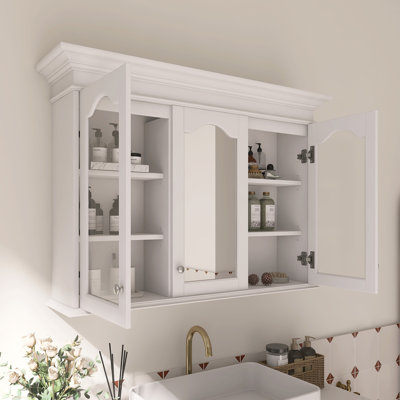 Armoire de salle de bain murale avec miroir