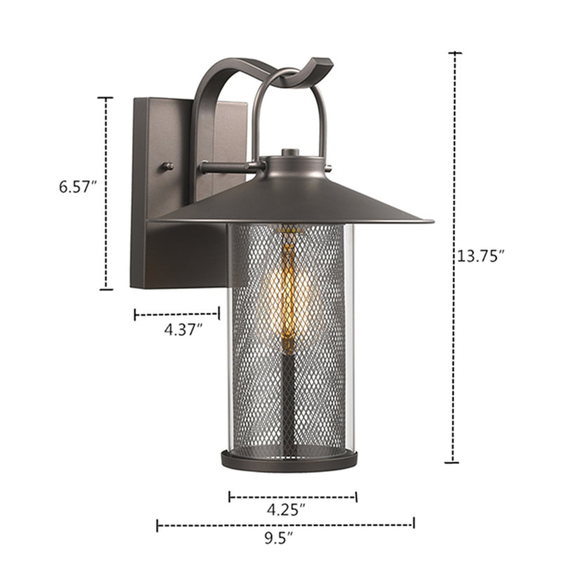 Dudek Wall Light, Rubbed Bronze