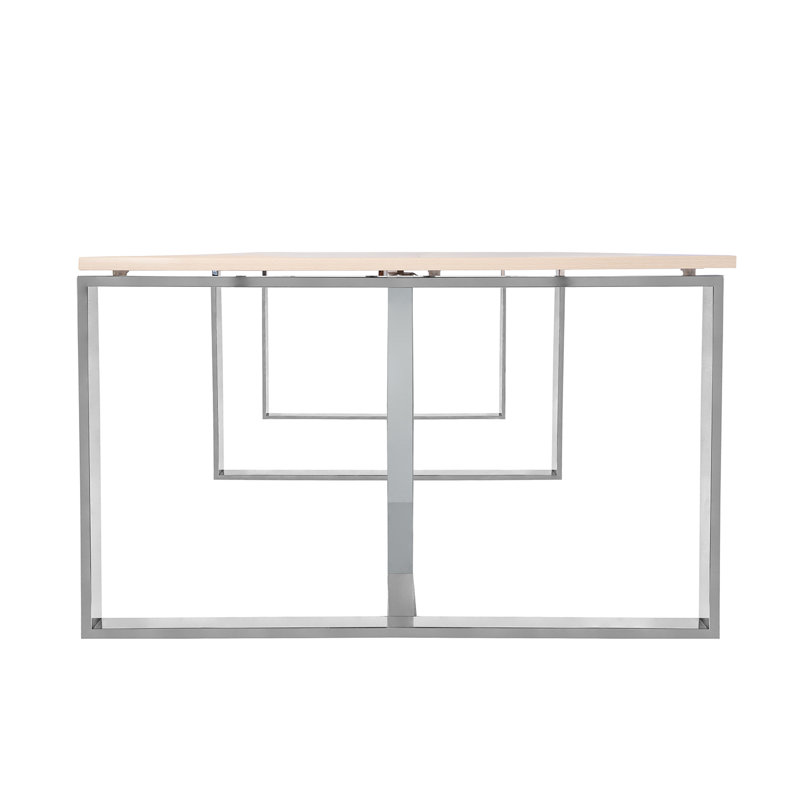 Table de conférence rectangulaire, Chêne clair, H 47,24 po x L 118,11 po x l 29,53 po
