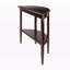 Console Espinosa, demi-lune, 1 tiroir, noyer antique H 33,52 po x l 39,12 po x P 15,7 po
