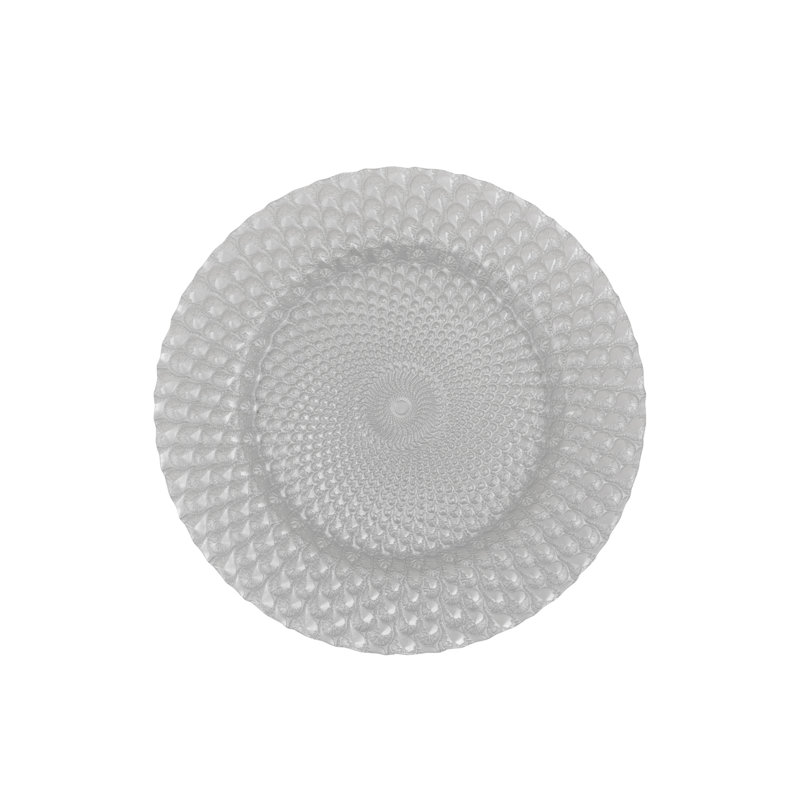 Assiette plate Heilman, Blanc