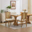 Chaise en bois massif avec dossier en rotin Marion-1297321623