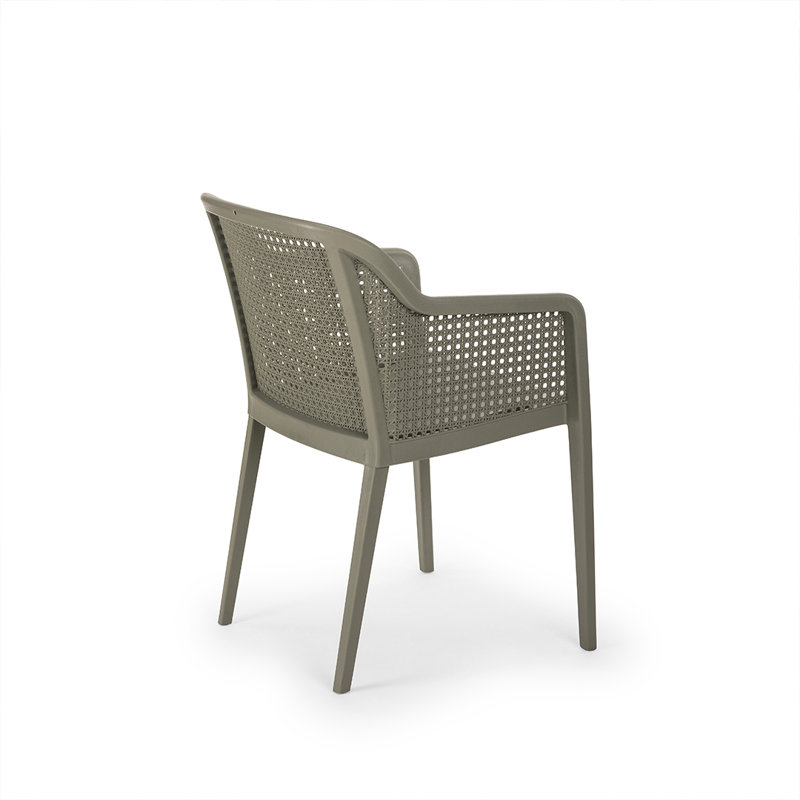 Fauteuil empilable Newport, Gris ciment