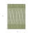 3' X 5' Green And Ivory Geometric Washable Indoor Outdoor Area Rug