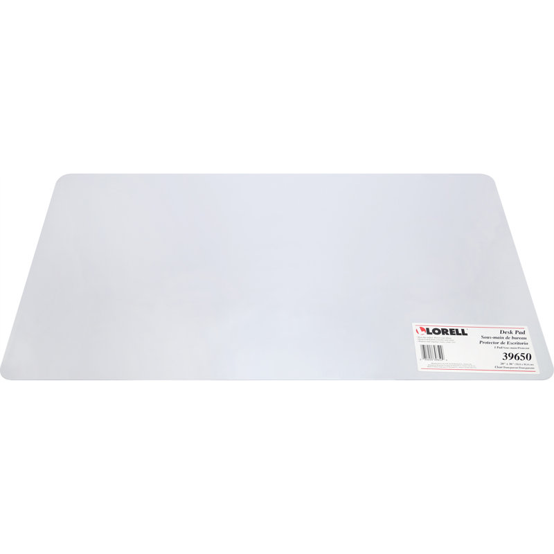 Sous-main rectangulaire, H 0,02 po x l 36 po x P 20 po, Transparent