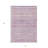 3' X 5' Mauve Striped Washable Indoor Outdoor Area Rug