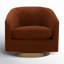 Fauteuil demi-tonneau pivotant Bennett (ensemble de 2)-1059714087