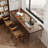 Brown Rectangular Solid Wood Desks-108333386