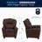 Contemporary Kids Recliner with Cup Holder-56801116