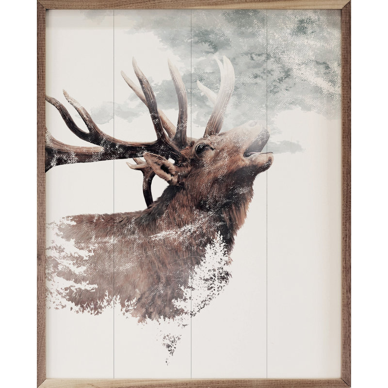 Bugling Elk, 20" H x 16" W