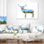 Deer Double Exposure - Coussin imprimé animal-29598521-29598524