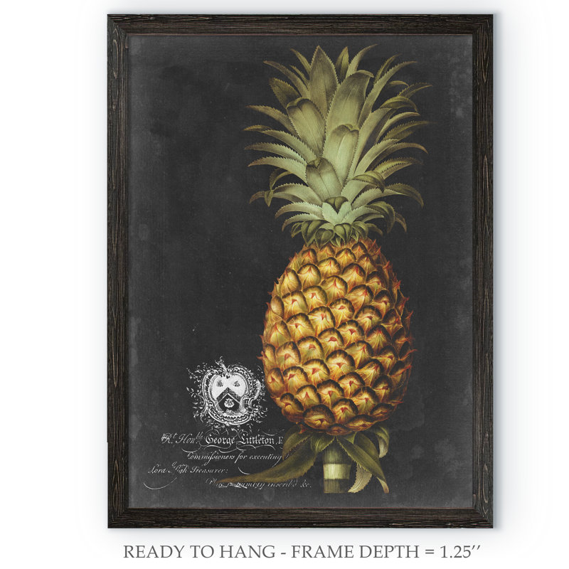 « royal brookshaw pineapple i » par paul cezanne-reproduction d’art sur toile encadrée, H 32 po x l 44 po x 1,25 po