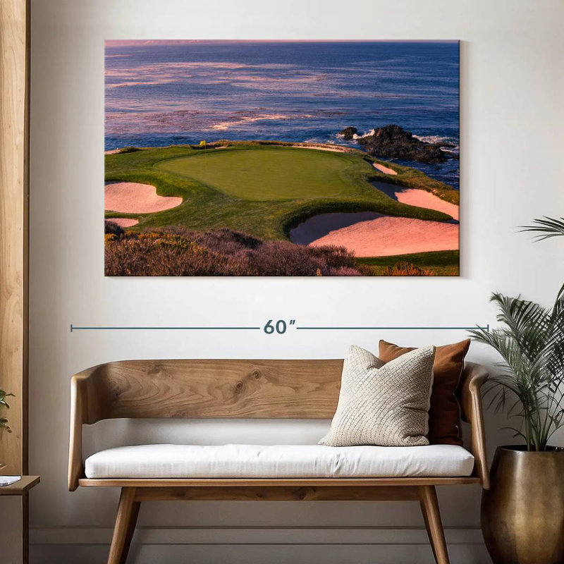 Sir Sir Golf à Pebble Beach, H 34 po x l 51 po