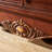 American simple solid wood carving coffee table