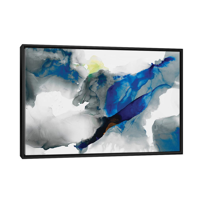" Ephemeral I " by Sisa Jasper, 18" H x 26" W x 1.5" D, Black Framed Canvas