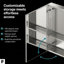Armoire à pharmacie encastrée ou à fixation en surface FINE FIXTURES avec miroir double face et poignée à prise facile-475960620-475960621