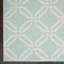 Tapis géométrique turquoise / turquoise Garnier-364891915